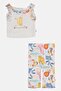Toddlers Girl 2 Pieces Allover Print Top And Bottom Set, Multicolor - 2