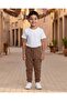 Boys Brown Ottoman Active Pants - 2