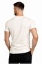 Men's Cream Cotton Lycra Single Jersey Short Sleeve-T-Shirt-D231 - 3