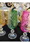 6 Pieces Bohemia Crystal Special Design Double Pattern Colorful 180 ml Coffee Cup - 4