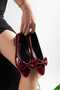 Women's Bow-Tie Daily Closed-Toe Ballet Flats - 3
