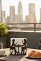 Aesthetic Figured Metal Napkin Holder Black Cafe and Home Type Decorative Napkin Holder