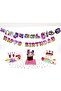 Back to the 80's - Neon Retro 80's Themed "Happy Birthday" Text Banner - 4