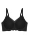 Seamless Bra - Touch |   Black Laser Cut Seamless Tulle and Wave Detailed Women's Bra Without Underwire