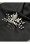 Crystal Stone Bridal Hair Comb Shiny Petal Wedding Bridal Crown Model