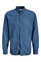 Jjesummer Linen Blend Shirt L/S Sn Navy Blazer - 3