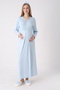 Maternity Nightgown with Lace Front, Suitable for Breastfeeding and Hijab Wear
