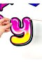 Back to the 80's - Neon Retro 80's Themed "Happy Birthday" Text Banner - 3