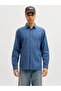 Jjesummer Linen Blend Shirt L/S Sn Navy Blazer