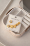 Minimal Steel Earring Set |   Gold Mini Earring Set |   Women's Multiple Earrings |   6-Piece Earring Set |   Stainless Steel - 4