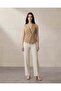 Women Beige Plain Waistcoat - 3