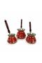 Copper 3-Piece Enamel-Engraved Corner Coffee Pot - 3