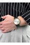 Vintage Dial Black Men's Wristwatch Stainless Steel Case Leather Band Durable Colorfast - 4