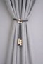 2 Pieces of Bohemian Style Curtain Ties - Background Curtain Compatible Handmade Decorative Curtain Tie Ornament - Gray - 2