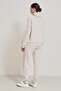 Beige Cotton Blend Hooded Detailed Tracksuit Set - 7
