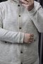 Women's Clothing Plus Size Ribbed Sleeves Jacket Skirt Tweed Two-Piece Set - 2