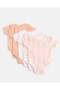 Baby White And Pink Bodysuit Set (Pack of 5) - 3