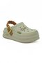 Terletao Women's Queen High-Top Slippers & Sandals with Accessories - Stone Gold Detailed Beach Pool Slippers
