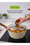 Saucepan with Steamer RF12956 Non-Stick Granite Coated Aluminium 3pcs Cookware Set - 6