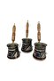 Copper 3-Piece Enamel-Engraved Classic Coffee Pot - 8