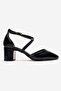 Women's High Heel Shoes Black Crinkled - 2
