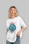 Thrym Front Printed White Oversize T-Shirt Men Women Cotton Crew Neck T-Shirt - 4