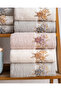 Buldan Production Dowry Embroidered Eyşan Cotton 6-Piece Kitchen Towel I 30X50 - 2