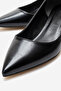 Women's Pointed Toe Stiletto Black Wrinkled - 3