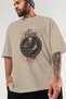 Viking Mythology 12 Pre-Printed Beige Oversize T-Shirt Men Women Cotton Crew Neck T-Shirt - 3