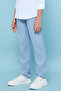 Boy'S Blue Solid Pants With Button Closure - 3