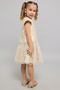 Girl'S Beige Embroiderd Top And Skirt Set - 5