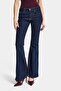 جينز نسائي من قماش الدنيم المرن من نوع Indigo Selvedge 7s6-50 SLN05 Flare Fit - 2