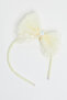 Girl'S Ivory Hairclip And Headband Set - 2