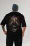 Viking Mythology 4 Back Printed Black Oversize T-Shirt Men Women Cotton Crewneck Tshirt