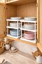 3-Layer White Plastic Cabinet Organizer (Set of 2) - 2