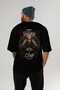 Viking Mythology 4 Back Printed Black Oversize T-Shirt Men Women Cotton Crewneck Tshirt - 5