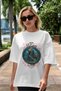 Freyr Front Printed White Oversize T-Shirt Men's Women's Cotton Crew Neck T-Shirt - 5