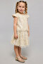 Girl'S Beige Embroiderd Top And Skirt Set - 3