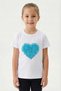 Girl's Turquoise Heart T-Shirt April 23 October 29 Show T-Shirt - 3