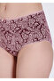 3511 Cotton High Waist Mixed Patterned 4-Piece Women's Panties Set - 4