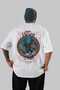 Fenrir Back Printed White Oversize T-Shirt Men Women Cotton Crew Neck T-Shirt