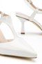 Lorea Women's White Patent Leather Pointed Toe Thin Heeled Shoes - 3