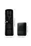 6-Piece Black Manicure Set - Stainless Steel Nail Care Kit with Zippered Carrying Case - 5
