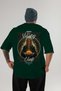 Viking Mythology 16 Back Printed Green Oversize T-Shirt Men Women Cotton Crew Neck T-Shirt