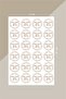 Women's Day Floral Framed Round Sticker - 24 Pieces Decoration, Gift, Packaging Sticker Kg2 - 3