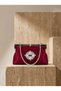 Burgundy Color Satin Soft Leather Metal Stone Pearl Detailed Chain Strap Crystal Stone Women's Evening Dress Bag - 4
