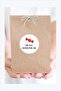 Happy Holidays Red Candy Round Sticker – 24 Pieces of Decoration, Gift, and Packaging Stickers - 3