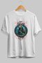 Freyr Front Printed White Oversize T-Shirt Men's Women's Cotton Crew Neck T-Shirt