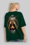 Viking Mythology 16 Back Printed Green Oversize T-Shirt Men Women Cotton Crew Neck T-Shirt - 4