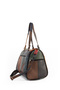 Genuine Leather Luxury Multi-Color Crossbody Messenger Bag with Shoulder Strap and Multiple Compartments in Black - 3